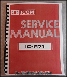 Icom IC-R71 A/E Service Manual Icom IC-R71 A/E Service Manual